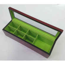 Best Selling Acrylic Window MDF Wood Tea Box